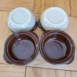 4 FRENCH ONION SOUP BOWLS/CROCKS